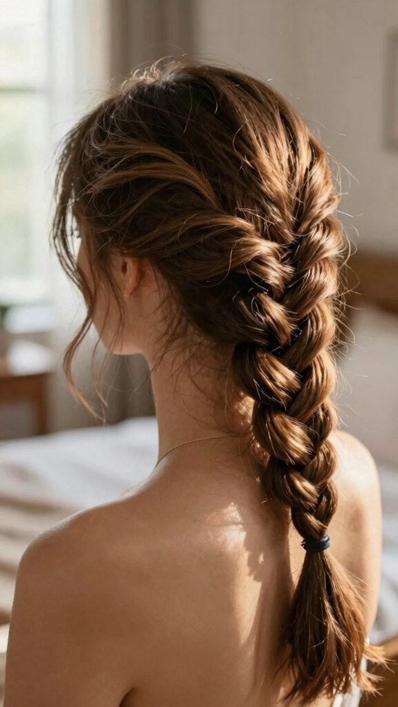 sweet half up braided style