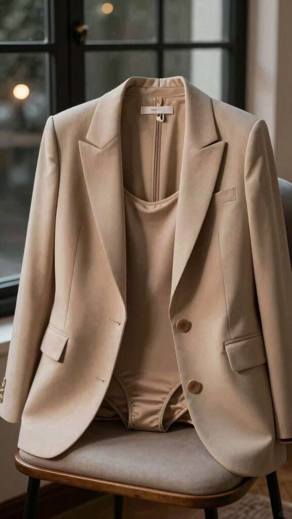 Night Out Outfit Ideas That Make Getting Ready So Much Easier 5 tailored blazer over sleek bodysuit