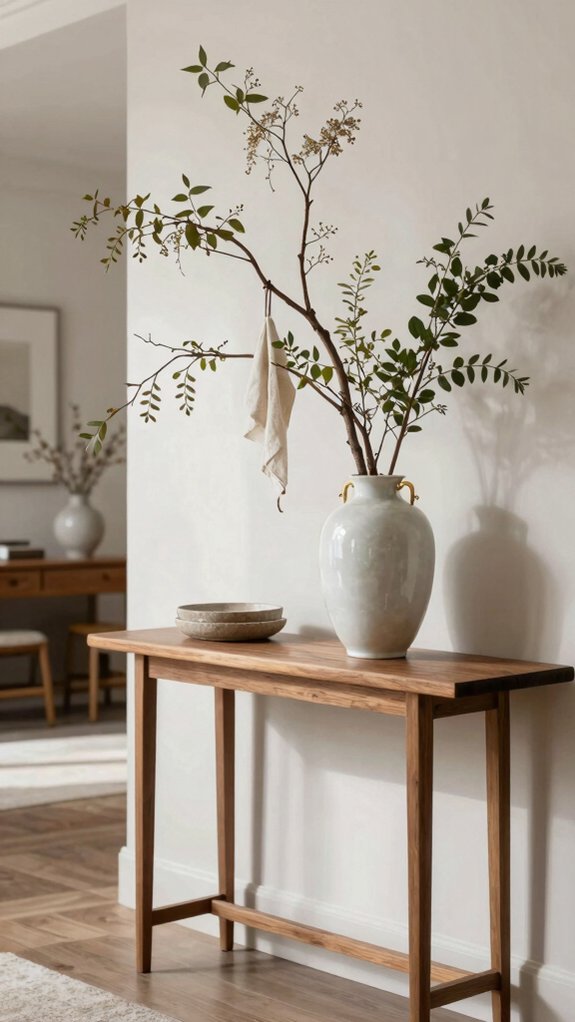 tall vase branch arrangement