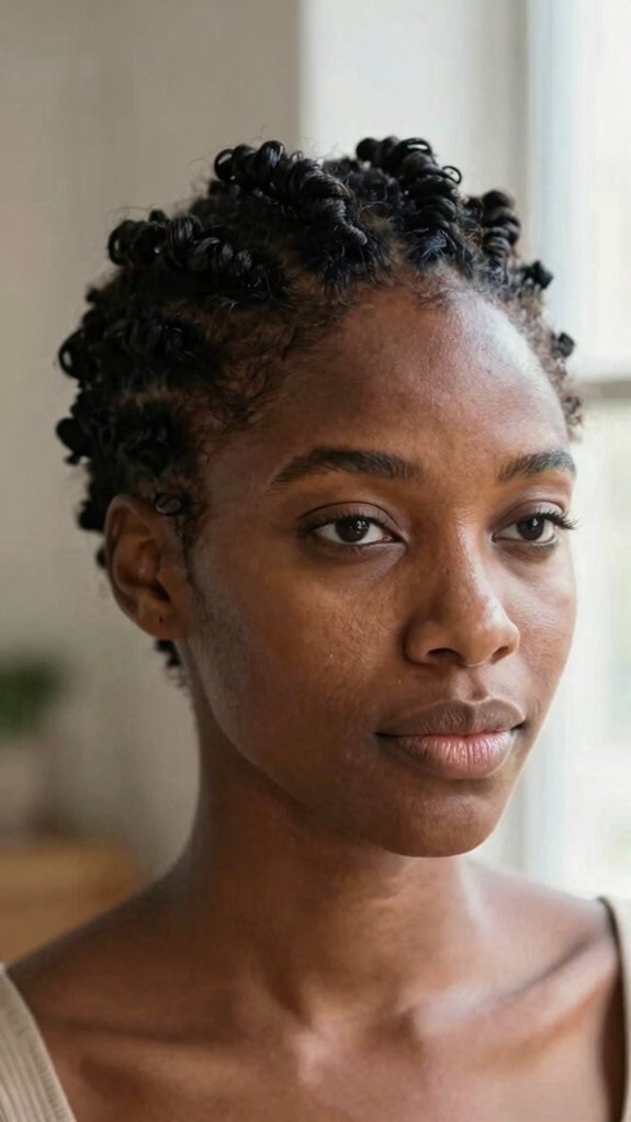 tapered neat crown volume