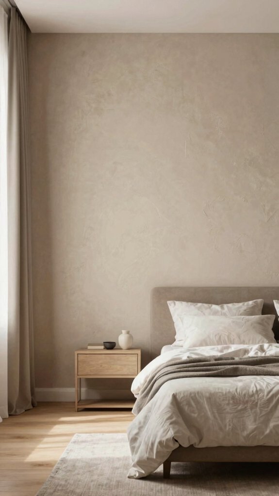 15 Modern Accent Wall Bedroom Ideas for a Cozy Retreat 17 textured neutral bedroom simplicity