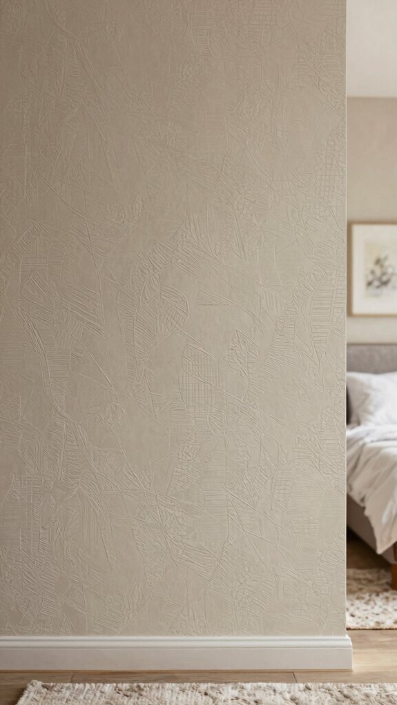 17 Accent Wall Bedroom Ideas to Instantly Elevate Your Space 5 textured wallpaper cozy accent