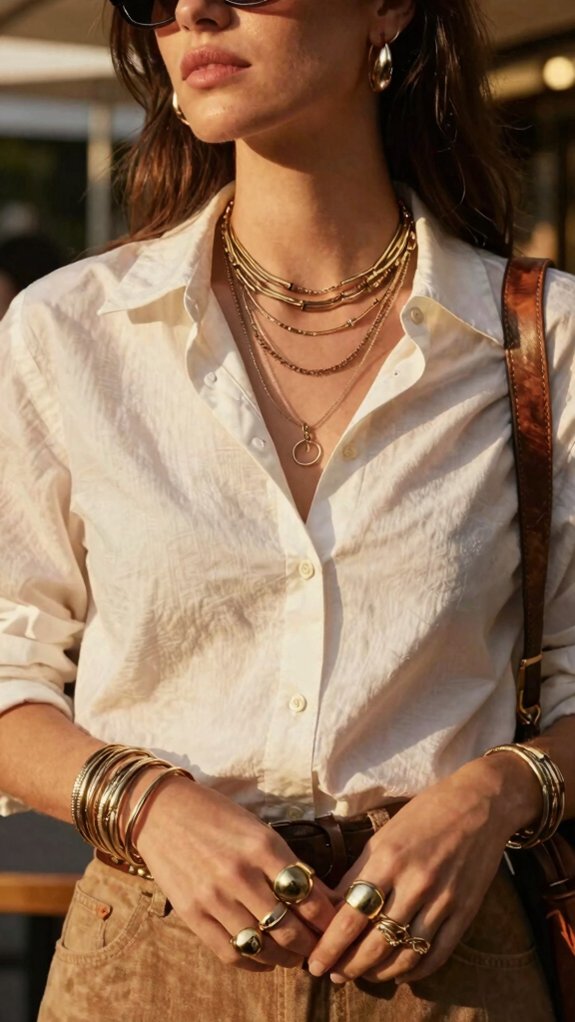 Date Night Outfit Mistakes That Can Ruin an Otherwise Great Look 3 too many jewelry pieces