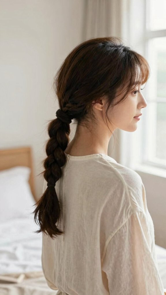 13 Quick Braided Hairstyles Perfect for Busy Weekdays 8 twist tug secure rope braid