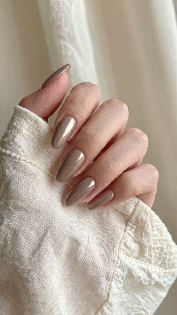 warm greige taupe chrome glow