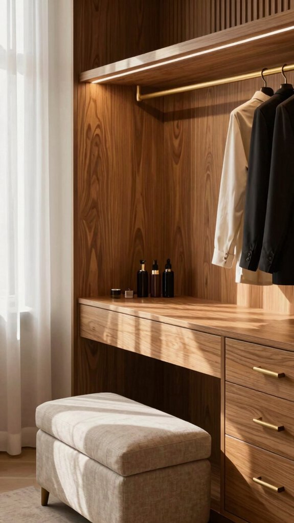 warm oak walnut luxury