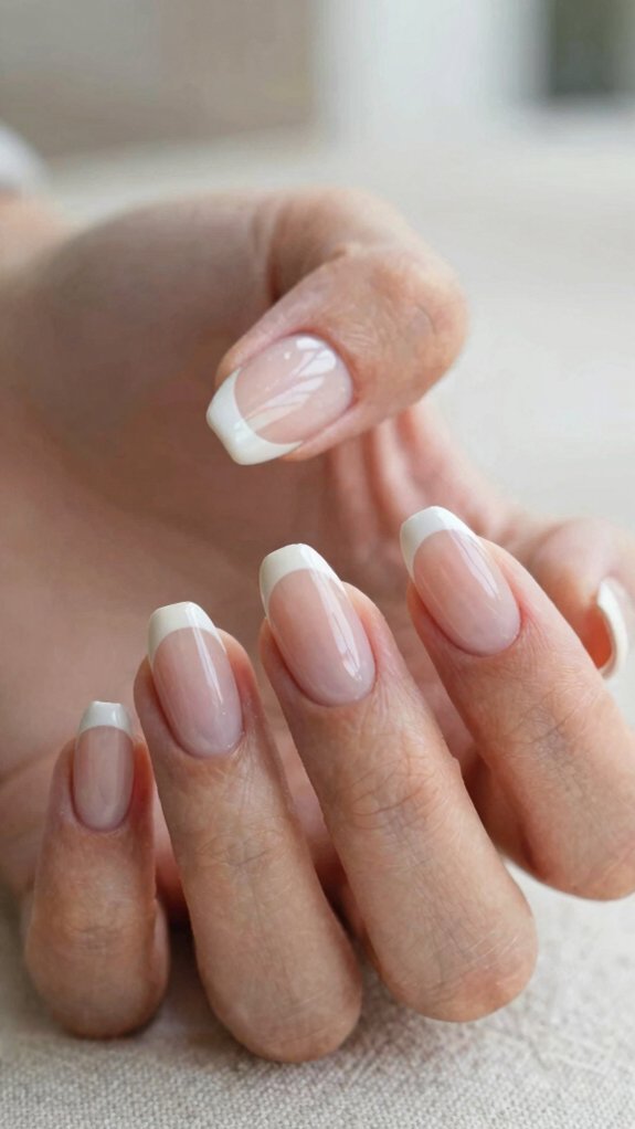 13 French Nail Designs That Feel Fresh and Modern 2 whisper thin micro french tips